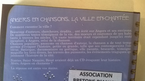 CD ANGERS en CHANSONS 3 PF